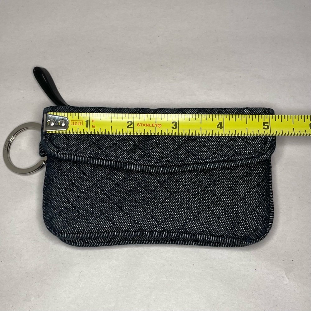 Vera Bradley Wallet With Key Ring Quilted Denim Small - Picture 10 of 10